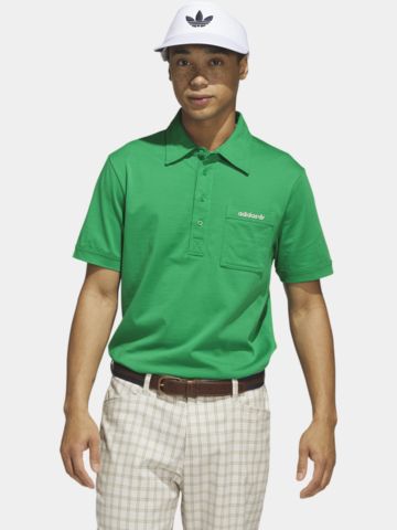Adidas Golf Originals S Pocket Halbarm Polo grün