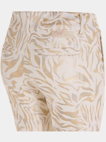 Alberto  LUCY - Golden Print Jersey Hose sand