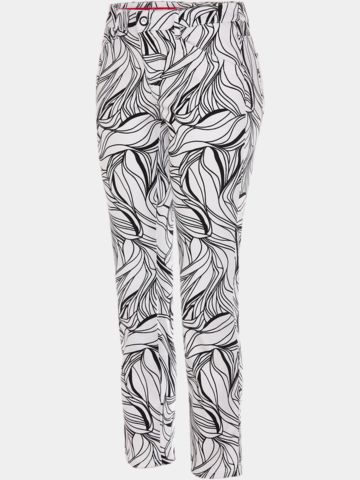 Alberto JANA - CR - White Leaves WR 7/8 Hose weiß