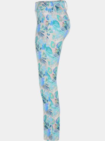 Alberto  LUCY-CR - Jungle Print WR 7/8 Hose mehrfarbig