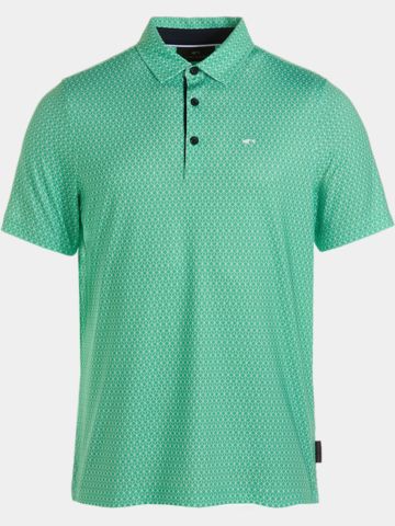 Daniel Springs Funkční polokošile s minimálním potiskem a polovičním rukávem zelená