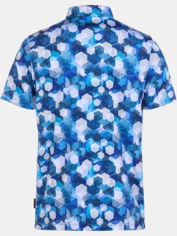 Daniel Springs Honeycomb Druck Funktions Halbarm Polo navy