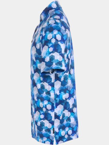 Daniel Springs  Honeycomb Druck Funktions Halbarm Polo navy