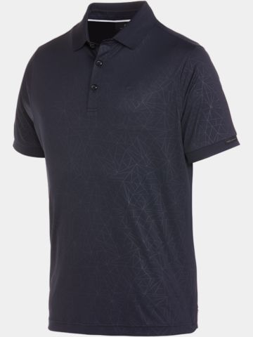 Daniel Springs  Superlight Embossed Halbarm Polo schwarz