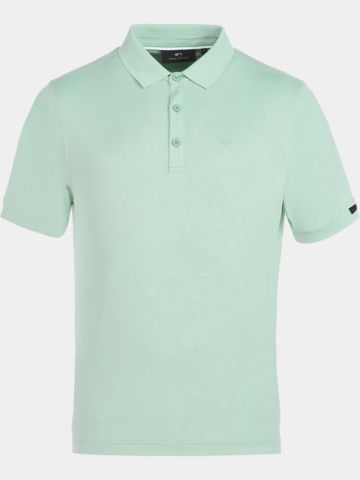 Daniel Springs Superlight Embossed Halbarm Polo hellgrün