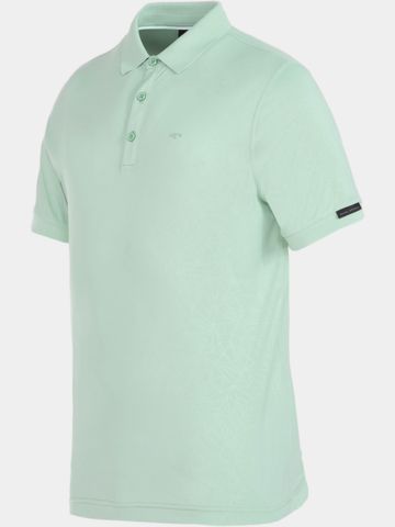 Daniel Springs  Superlight Embossed Halbarm Polo hellgrün