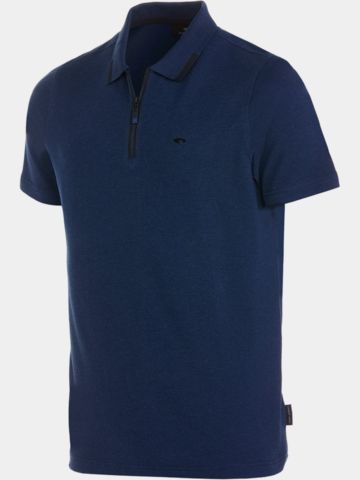 Daniel Springs  Melange Halbarm Polo navy