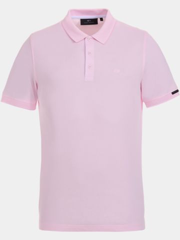 Daniel Springs 2-Tone Pique Halbarm Polo rosa