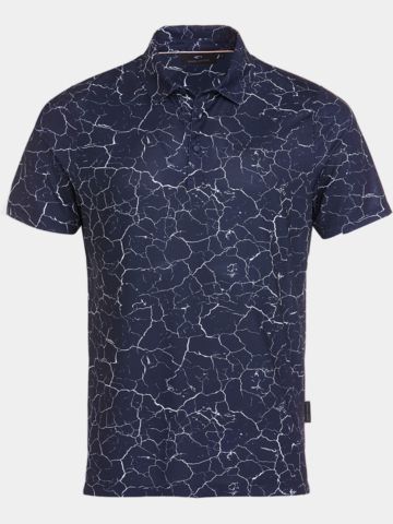 Daniel Springs Crack Druck Funktions Halbarm Polo navy