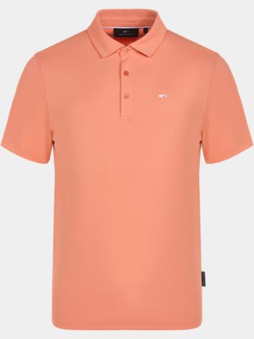 Daniel Springs Funktions Pique Halbarm Polo koralle