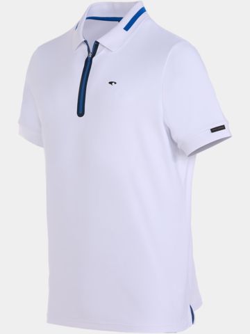 Daniel Springs  Funktions Pique  Halbarm Polo weiß