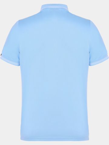 Daniel Springs Anti Odor Funktions Halbarm Polo hellblau