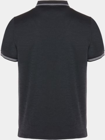 Daniel Springs Anti Odor Funktions Halbarm Polo dunkelgrau melange