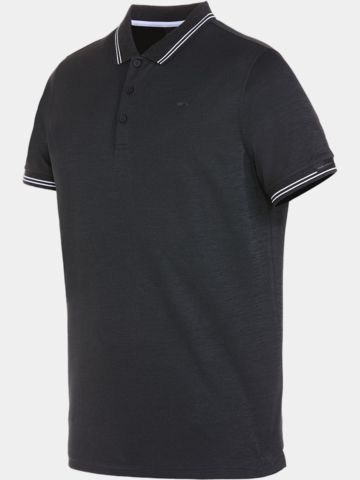 Daniel Springs  Anti Odor Funktions Halbarm Polo dunkelgrau melange