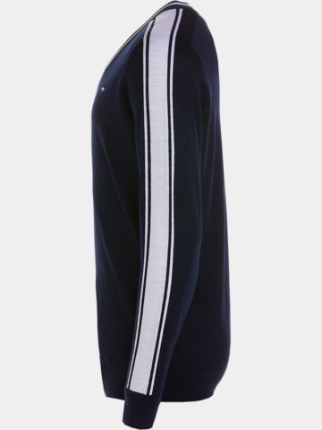 Daniel Springs  Merino Extrafein Pullover Strick navy