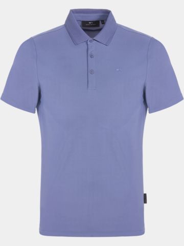 Daniel Springs Nylon Pique Halbarm Polo grau
