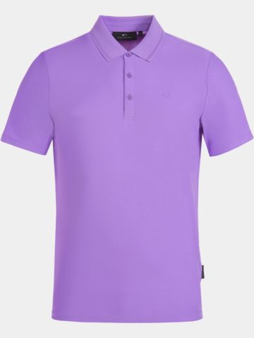 Daniel Springs Nylon Pique Halbarm Polo lila