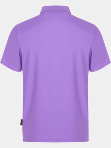 Daniel Springs Nylon Pique Halbarm Polo lila