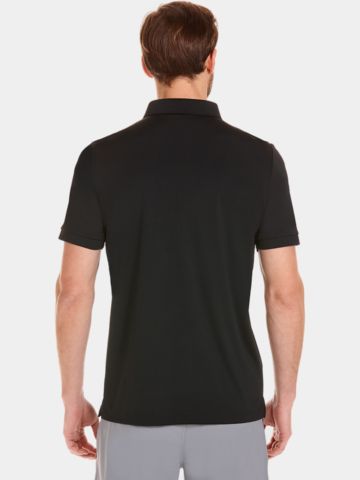 Daniel Springs Funktions Halbarm Polo schwarz