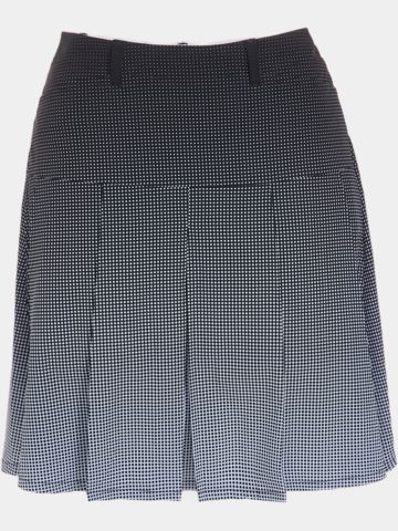 Valiente Gradient Druck lang Skort schwarz