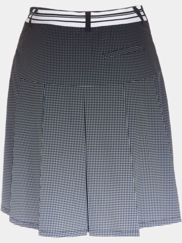 Valiente Gradient Druck lang Skort schwarz