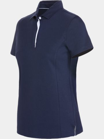 Valiente  Rueckenfalte Halbarm Polo navy