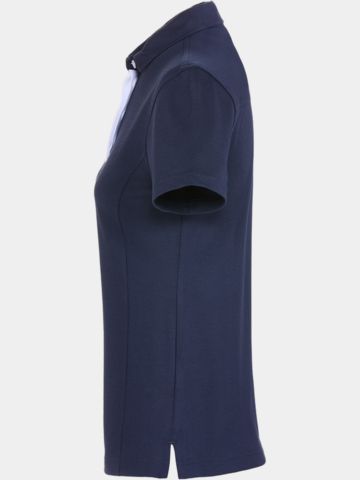 Valiente  Rueckenfalte Halbarm Polo navy