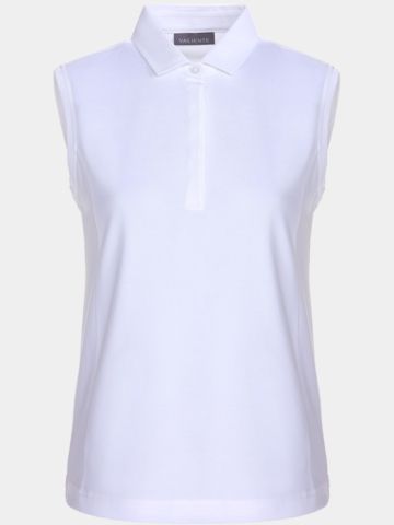 Valiente Rueckenfalte ohne Arm Polo weiß