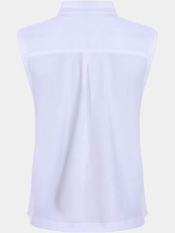 Valiente Rueckenfalte ohne Arm Polo weiß