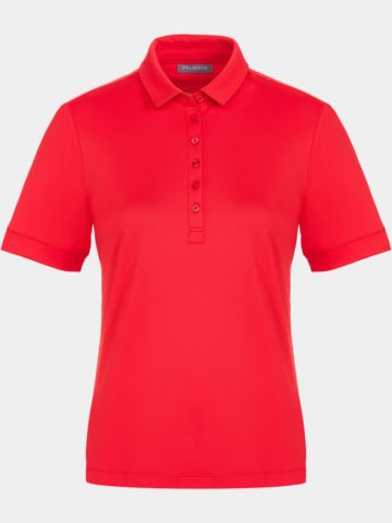 Valiente Funktions Pique Halbarm Polo rot