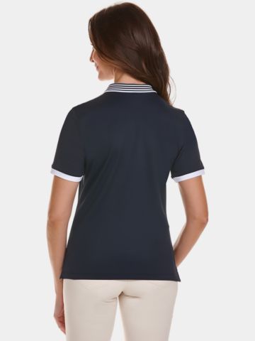 Valiente  Funktions Pique  Halbarm Polo navy