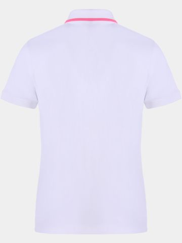 Valiente Funktions Pique Halbarm Polo weiß