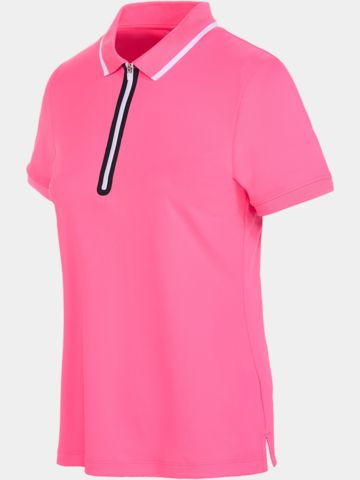 Valiente Funktions Pique Halbarm Polo pink