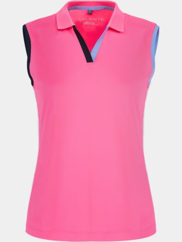 Valiente Farbspiel ohne Arm Polo pink