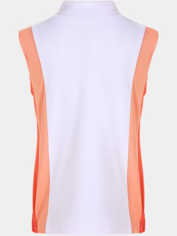 Valiente Colourblock ohne Arm Polo weiß