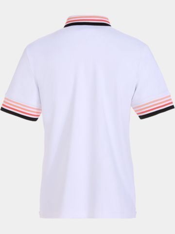 Valiente Funktions Pique Halbarm Polo weiß