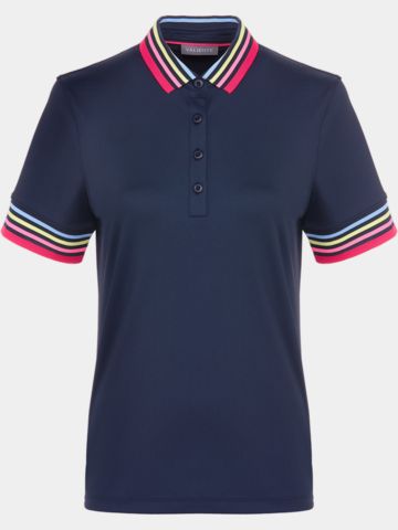 Valiente Funktions Pique Halbarm Polo navy
