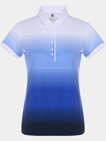 Valiente  Druck Halbarm Polo blau