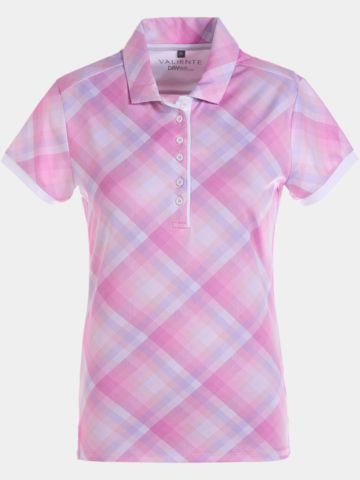 Valiente Druck Halbarm Polo kariert