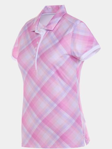 Valiente Druck Halbarm Polo kariert