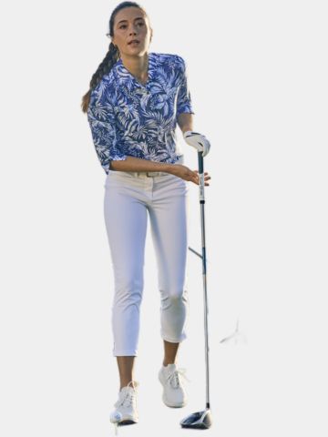 Valiente  Druck 3/4 Arm Polo blau