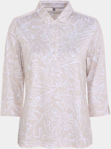 Valiente Druck 3/4 Arm Polo sand