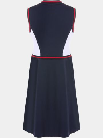 Valiente Colourblock ohne Arm Kleid navy
