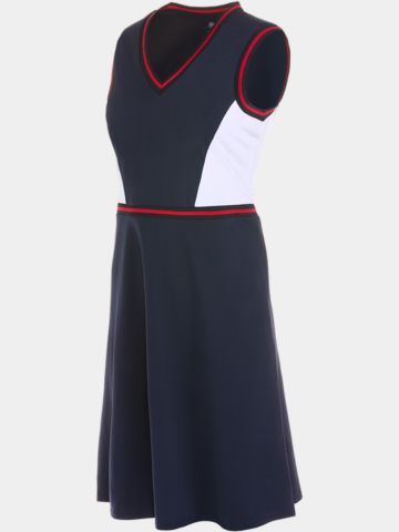 Valiente Colourblock ohne Arm Kleid navy