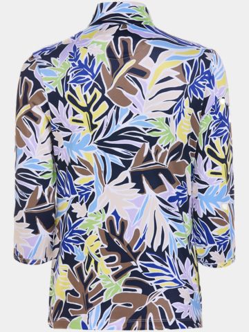 Valiente Druck 1/2 Zip 3/4 Arm Polo fancy