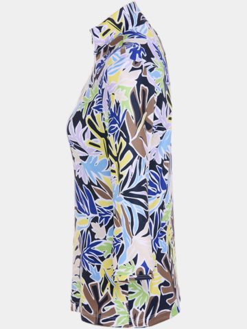 Valiente Druck 1/2 Zip 3/4 Arm Polo fancy