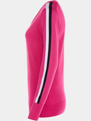 Valiente  V-Neck Pullover Strick pink