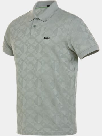 BOSS  Polo Pirax  C s krátkým rukávem olivová