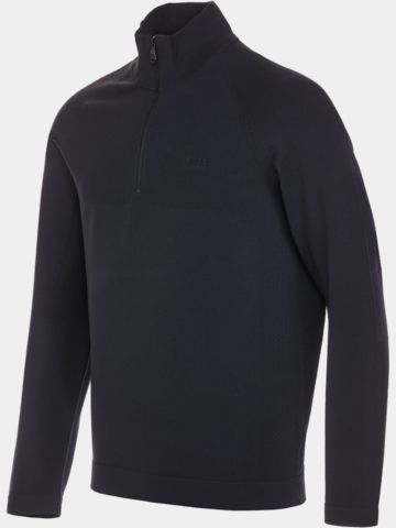 BOSS  K_Seamless Tech_QZ Pullover Strick navy