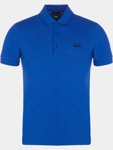 BOSS Paule 4 Halbarm Polo royal